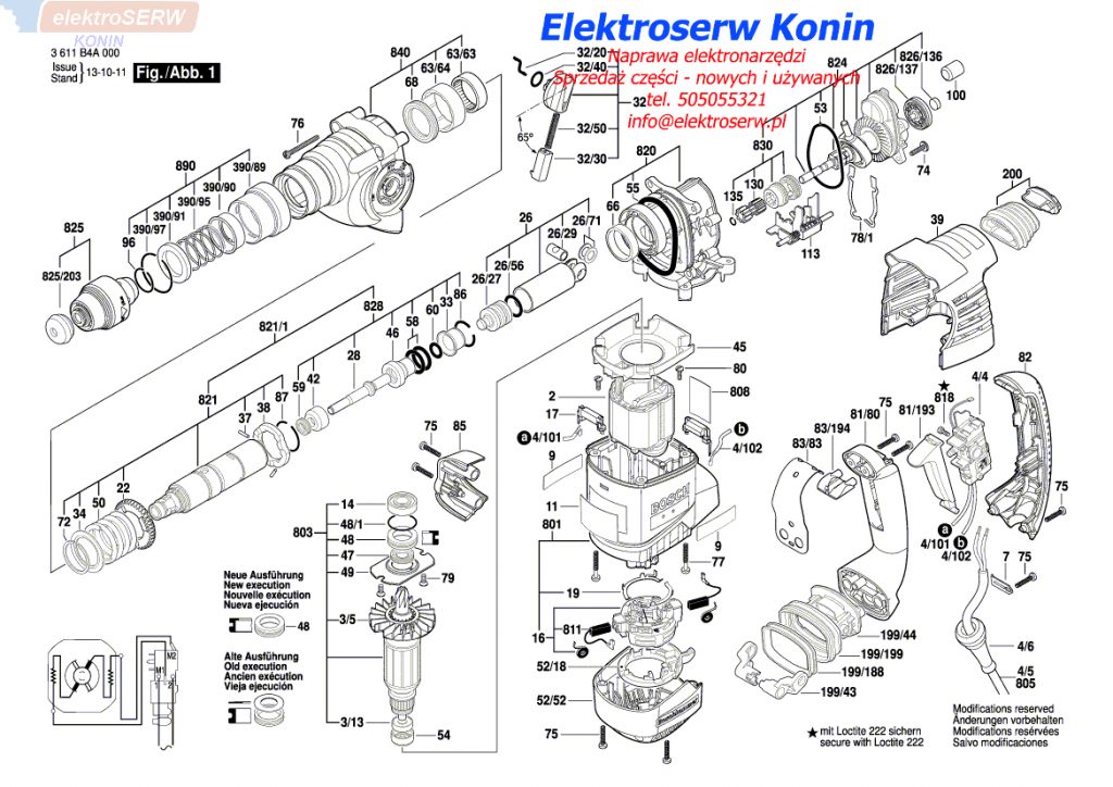 Bosch wirnik GBH 3-28 DFR 1617000690