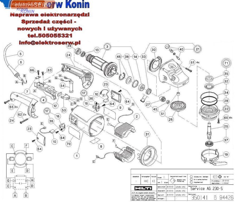 Hilti pokrywa do AG 230-S