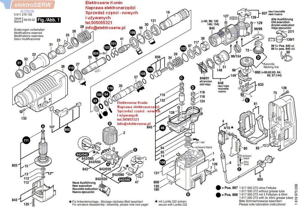 Bosch obudowa przekładni do młota GBH 5-40 DCE