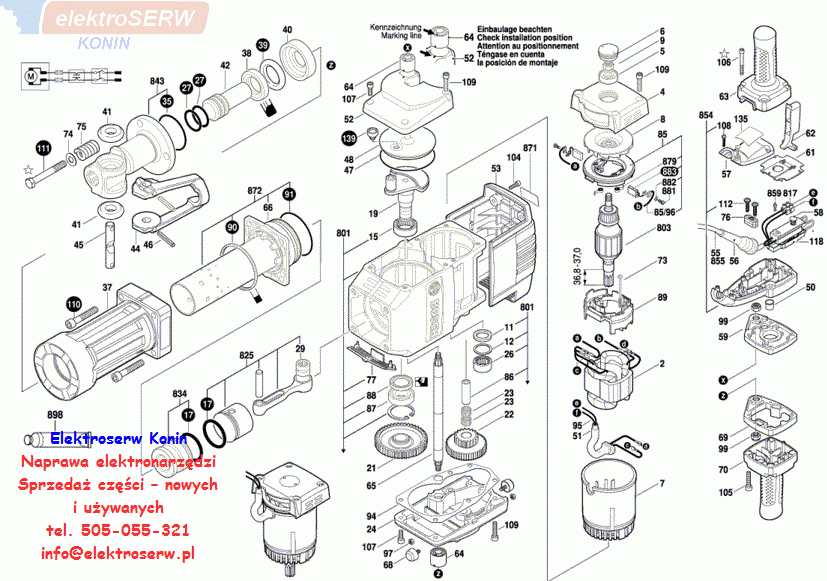 Bosch śruba z łbem okrągłym o gnieździe sześciokątnym DIN 912-M8-35-8.8 do GSH 27 VC 2910141248