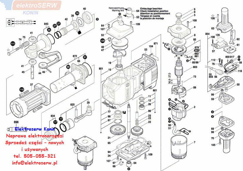 Bosch obudowa włącznika do GSH 27 VC 1617000730