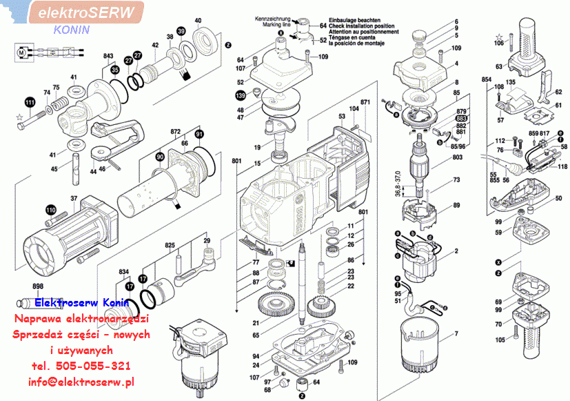 Bosch przewód zasilający do GSH 27 VC 1617000723