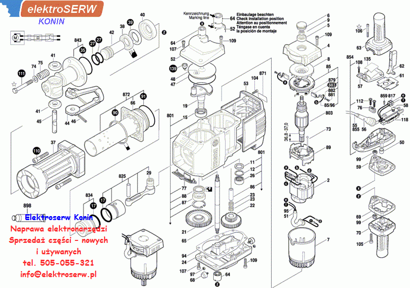 Bosch sprężyna spiralna do GSH 27 VC 1614652001