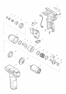 Makita TD090 D 10,8V PODKŁADKA U-12. 5014B/16/9030 253052-2