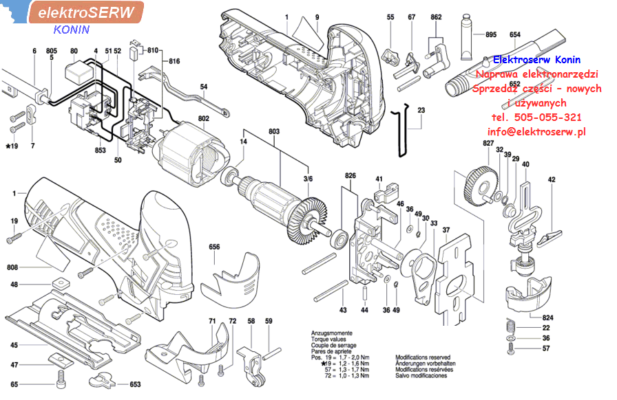 Bosch włącznik do wyrzynarki 1619P08797