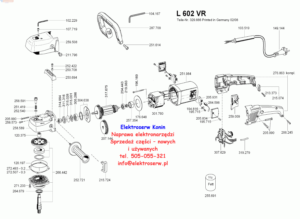 Flex L 602VR schemat