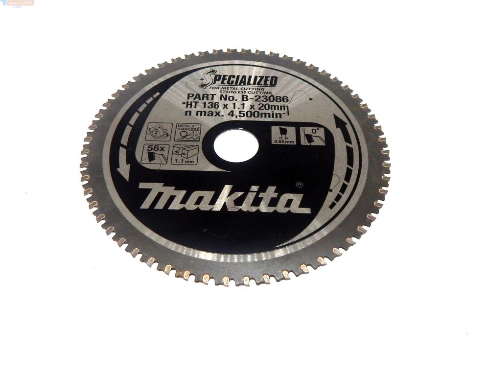 Piła tarczowa Specialized 136x20mm 56Z Tarcza do metalu