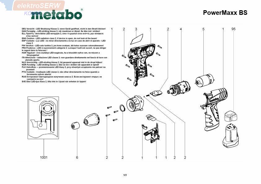 METABO Przekładnia PowerMaxx Li 00092000 316052070