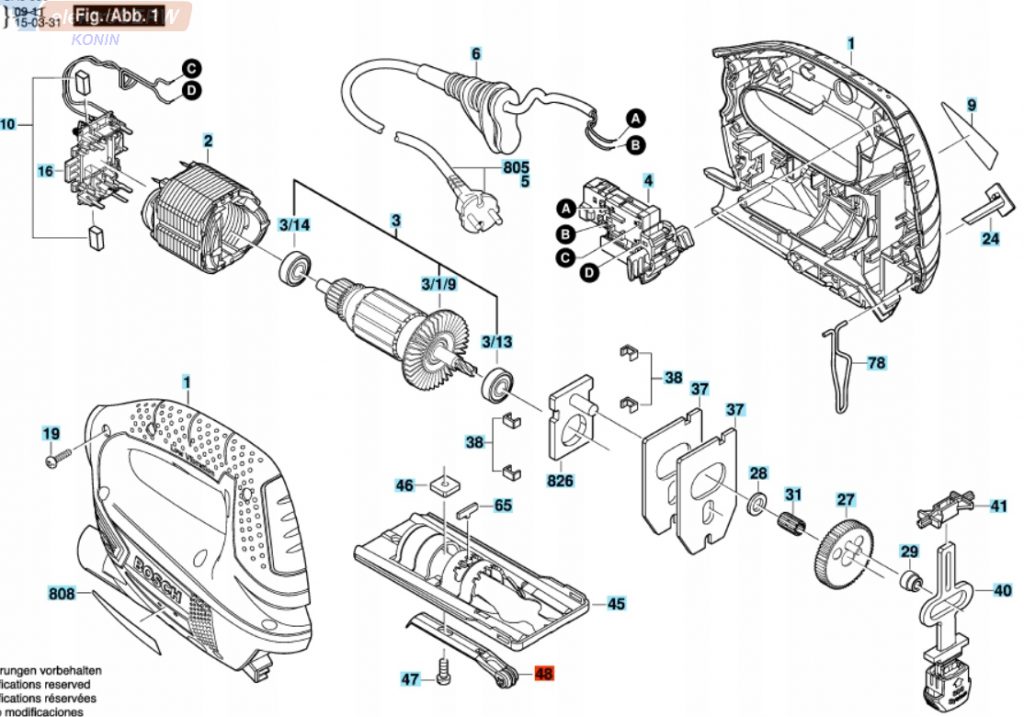 BOSCH ROLKA PROWADZĄCA WYRZYNARKI PST 650 700