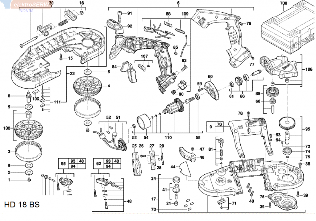WŁĄCZNIK do Milwaukee  HD18CS/HD18BS  760245005