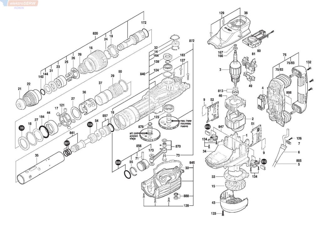 Bosch korbowód do GSH11VC