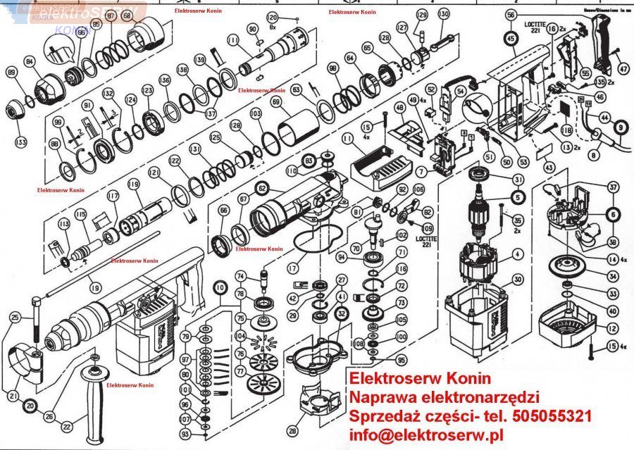 Hilti włącznik 76095 TE74 TE75