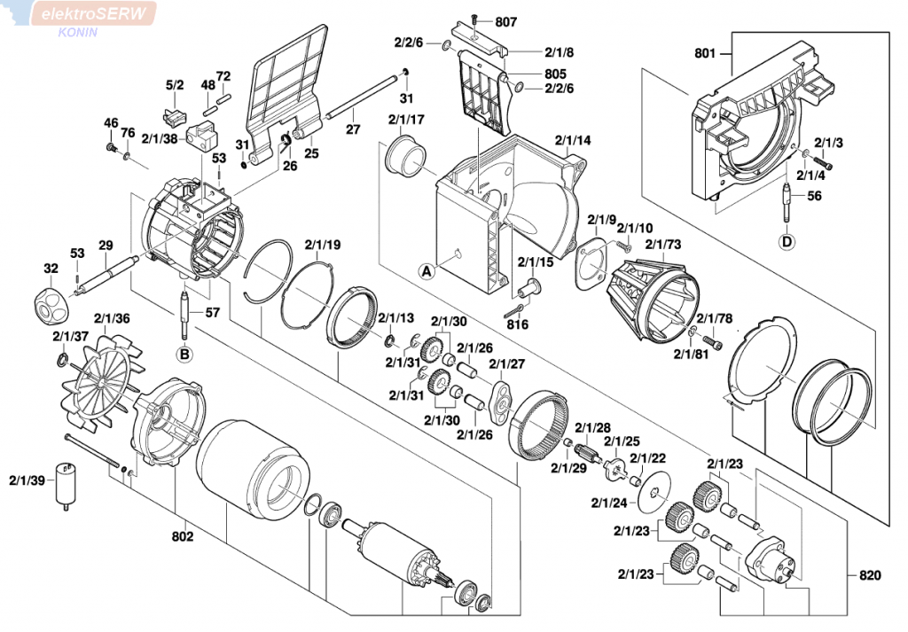 BOSCH części do AXT 25 TC