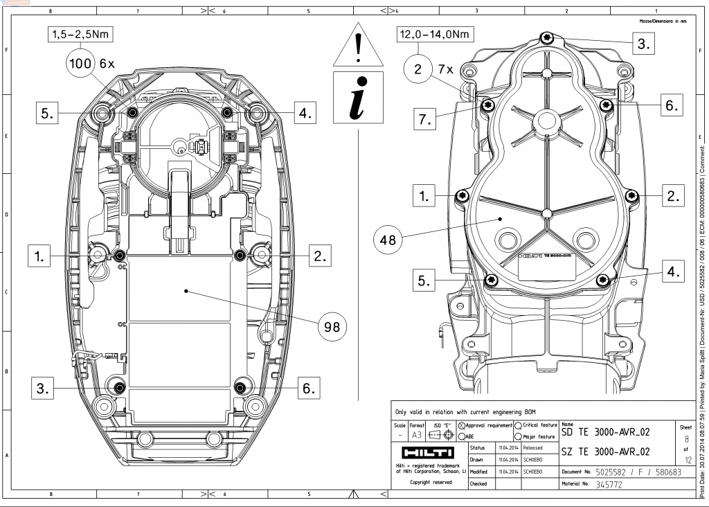 Korbowód Hiltii do młota TE3000 2062819