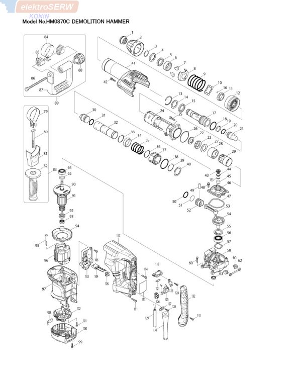 Makita wirnik do młota udarowego HM0870C