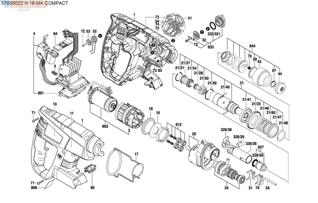 Würth akumulatorowa młotowiertarka H 18-MA COMPACT 57005022