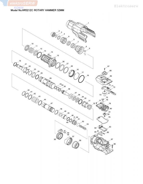 Makita O-RING 30 do młota obrotowego HR5212C 213782-7