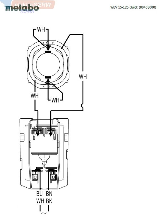 Metabo schemat i spis części do szlifierki kątowej WEA 17-125 Quick