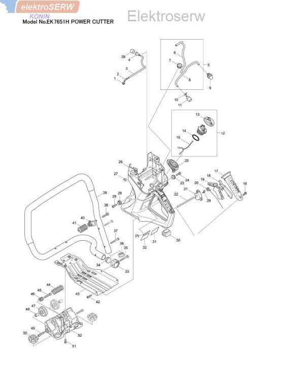 Makita sprzęgło do przecinarki EK7651H