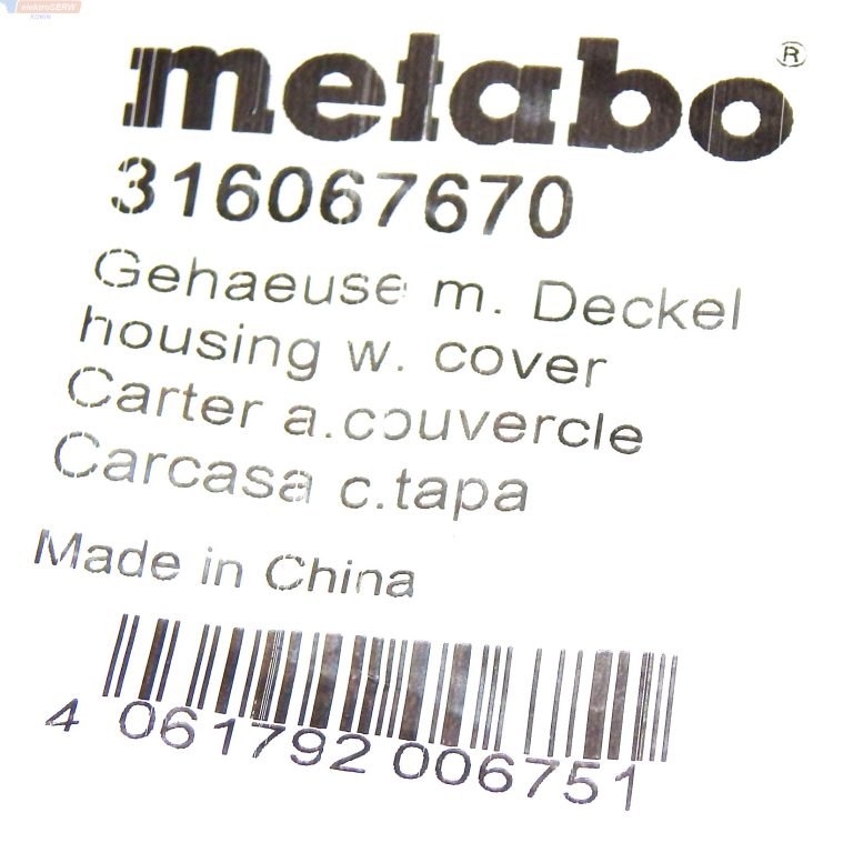 Metabo obudowa z pokrywą do BS 18 LT BL 02325001
