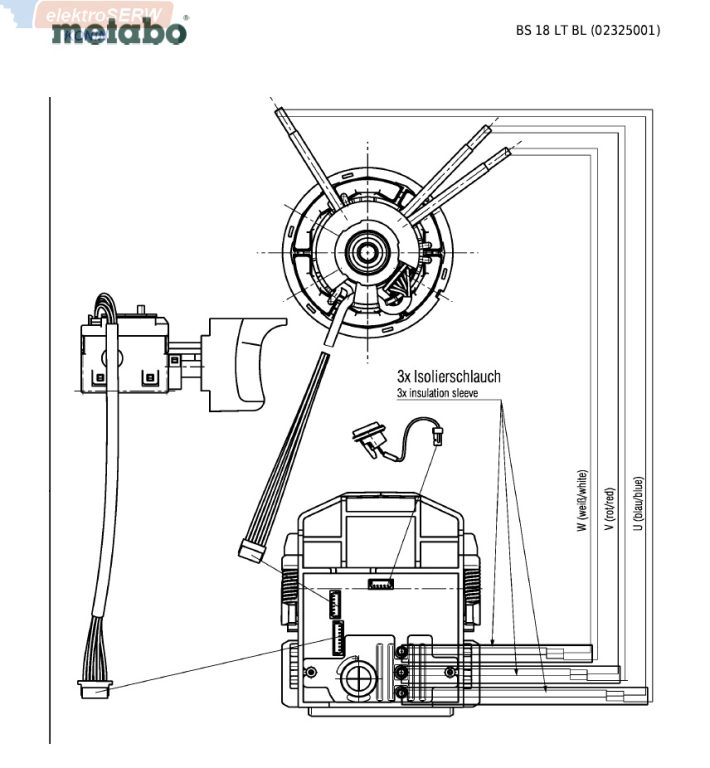 Metabo obudowa z pokrywą do BS 18 LT BL 02325001