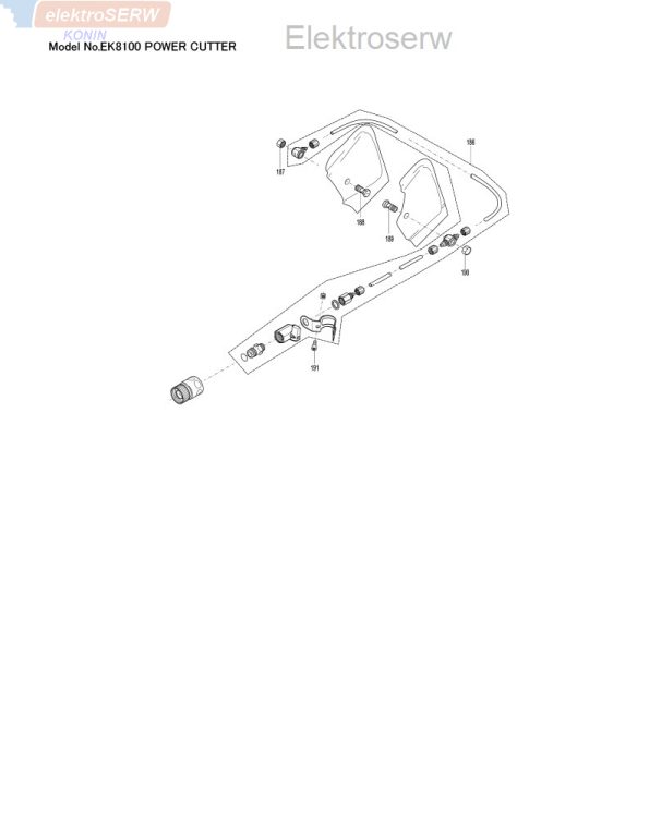 Makita pokrywa filtra do przecinarki EK8100