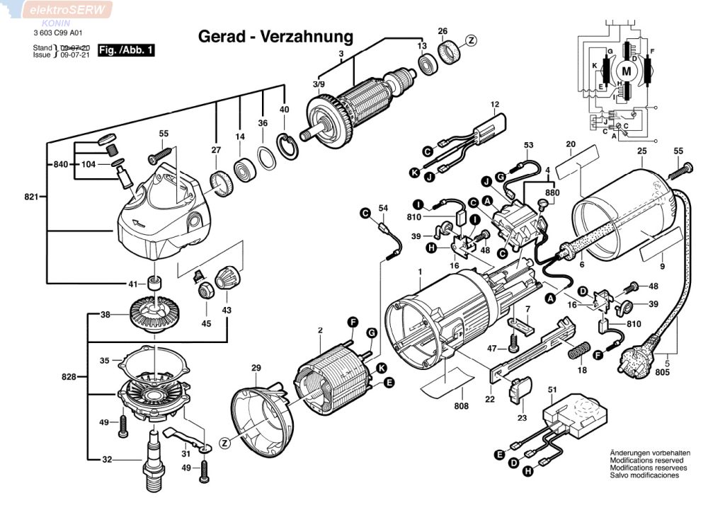 Bosch zestaw szczotek węglowych do szlifierki kątowej PWS 9-125 CE