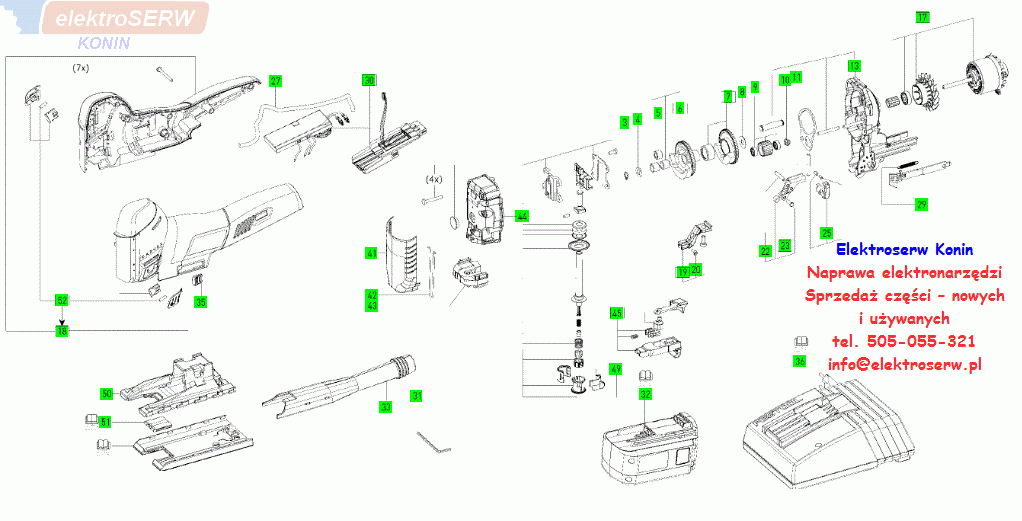 Festool PSC 420 EB części zamienne nowe i używane