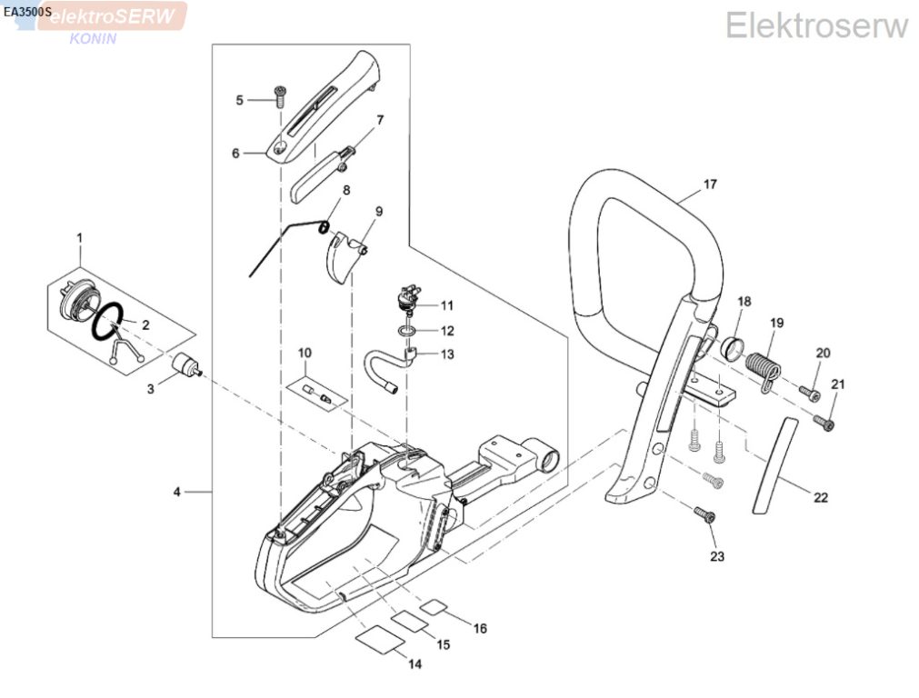 Makita cylinder do piły spalinowej EA3500S