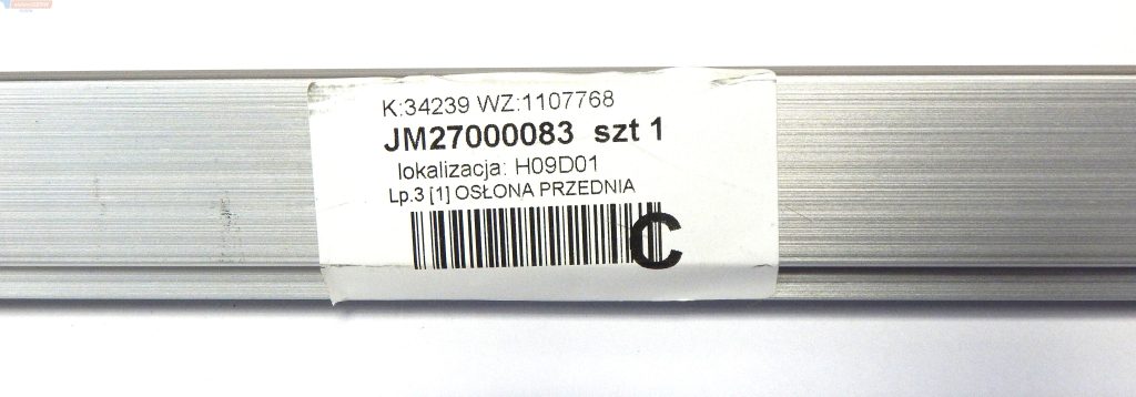 Makita osłona przednia stołu ze skalą do pilarki stołowej 260 mm MLT100
