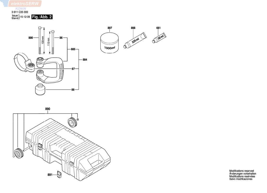 Bosch smar stały 1000ml do młota kującego GSH 16-28