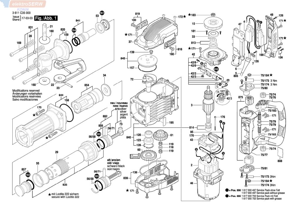 Bosch smar stały 1000ml do młota kującego GSH 16-28