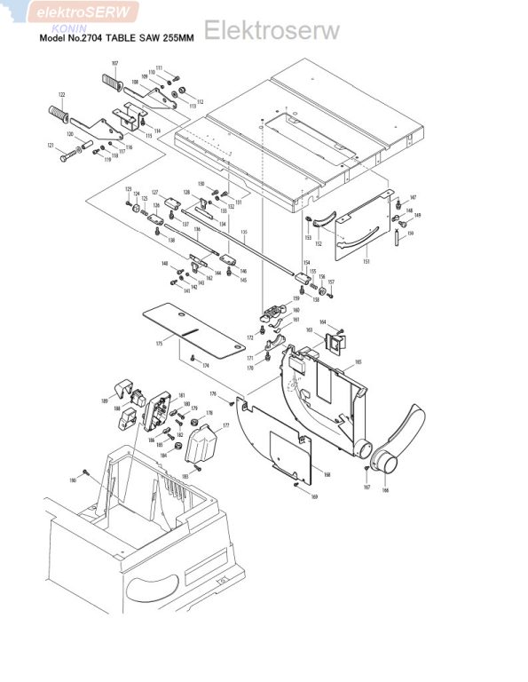 Makita stojan 220-240V do stołowej pilarki tarczowej 2704
