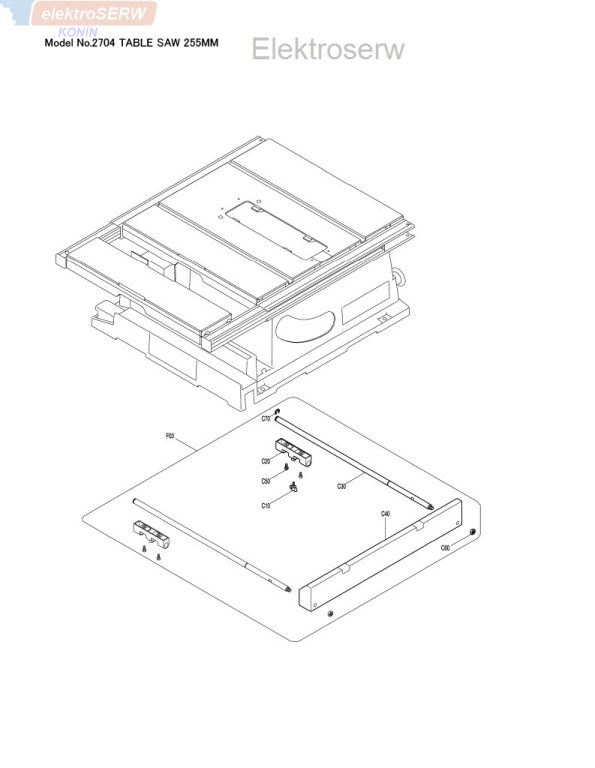Makita stojan 220-240V do stołowej pilarki tarczowej 2704