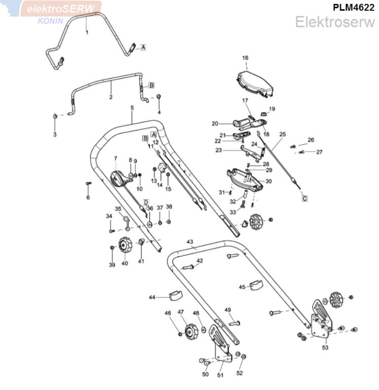 Makita pasek przeniesienia napędu (785 mm) do kosiarki spalinowej z napędem PLM4622