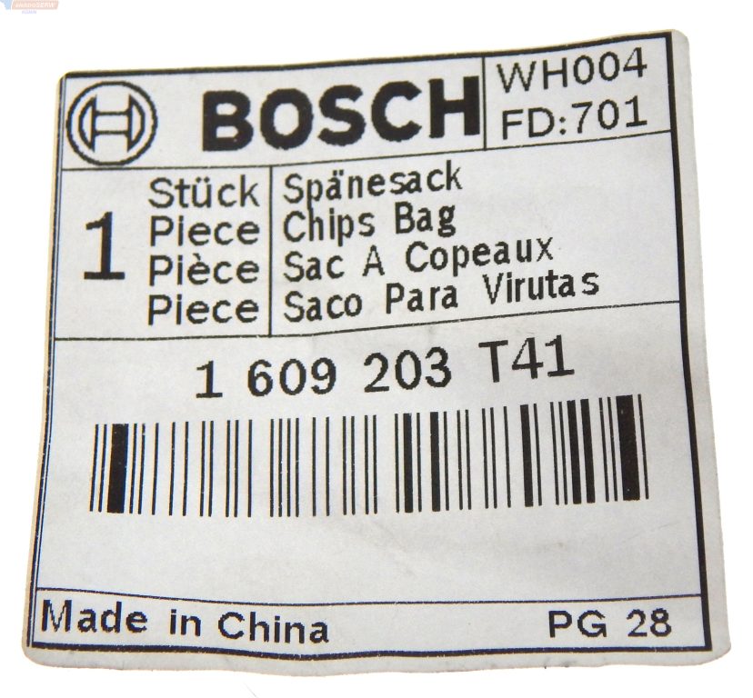 Bosch worek na stróżyny do piły ukośnicy PCM 10 PCM 8 S