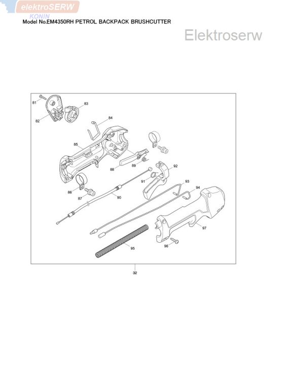 Makita filtr powietrza do kosy / podkaszarki spalinowej EM4350/51UH