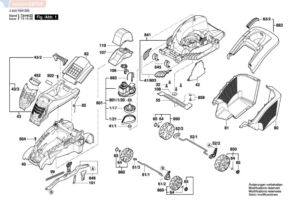Bosch koło do kosiarki do trawy Rotak 40