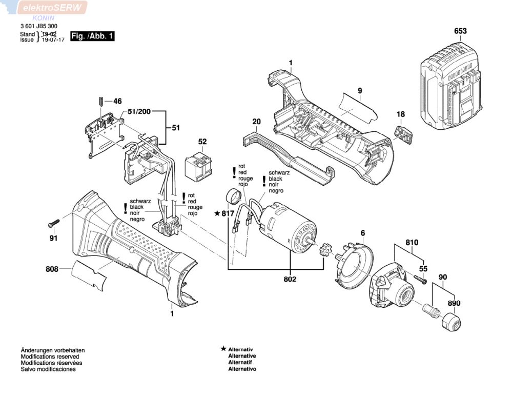 Bosch jednostka mocująca Ø6 MM do akumulatorowej szlifierki prostej GGS 18 V-LI