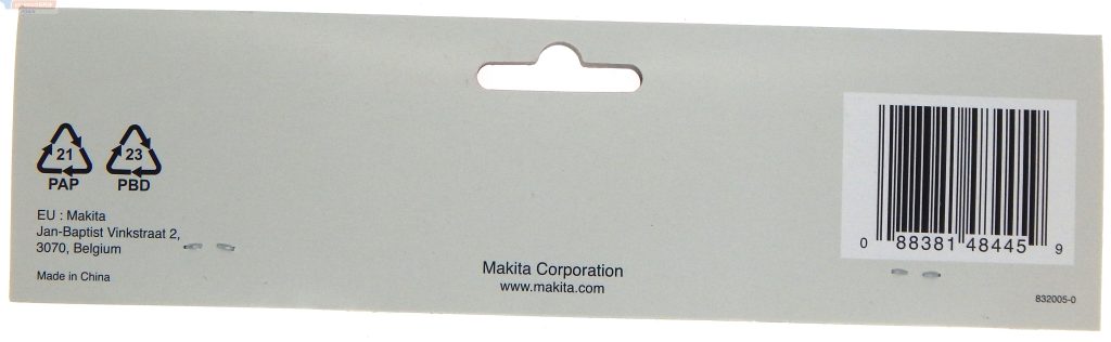 Makita wąż plastikowy do akumulatorowego odkurzacza samochodowego 4073L/4071L (niebieski)