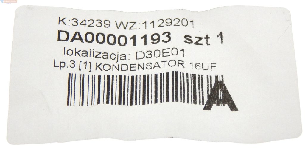 Makita kondensator 16UF do kosiarki elektrycznej ELM3310