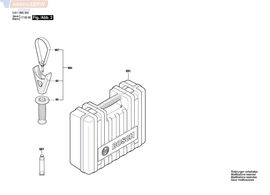 Bosch regulator prędkości obrotów do młota udarowo-obrotowego GBH 8-45 DV