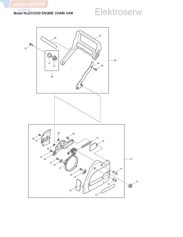Makita taśma hamulca do spalinowej piły łańcuchowej DCS430