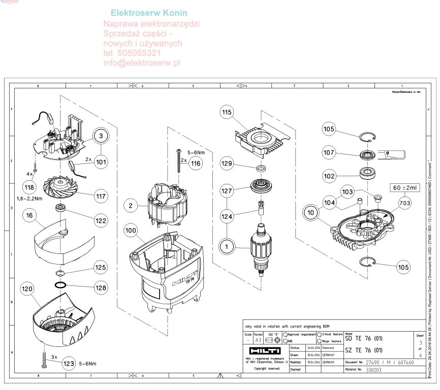 Hilti stojan do młotowiertarki TE 76 330348