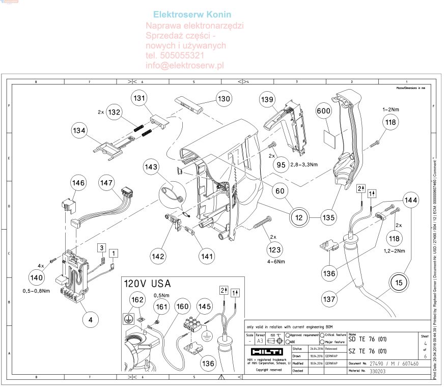 Hilti stojan do młotowiertarki TE 76 330348