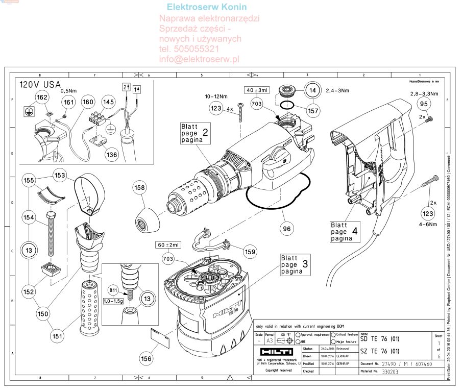 Hilti stojan do młotowiertarki TE 76 330348