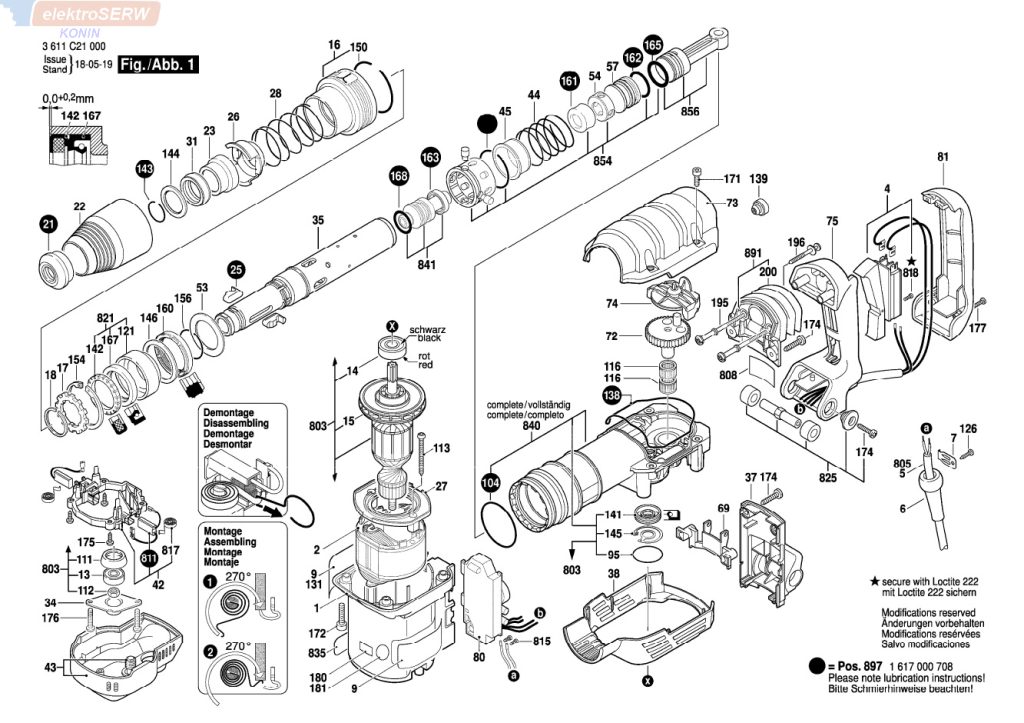 Bosch iglica do młota kującego GSH 5 CE