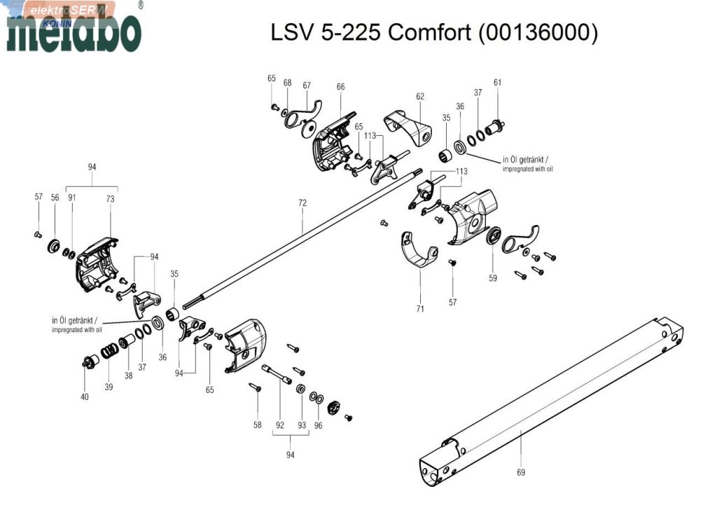 Metabo ZESTAW zapasowa obejma szczotkowa 225mm + szczotkotrzymacz do LSV 5-225