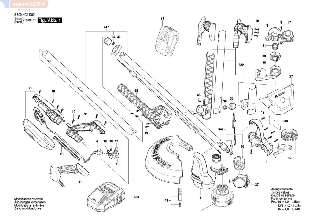 Bosch elektroniczny podzespół do podkaszarki UniversalGrassCut 18-260