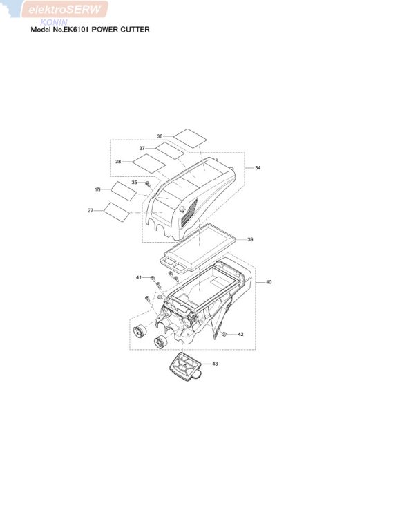 Makita koło zamachowe do przecinarki spalinowej EK6100 EK6101